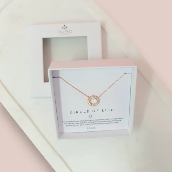 LillyCo Circle of Life Necklace - RG Boxed