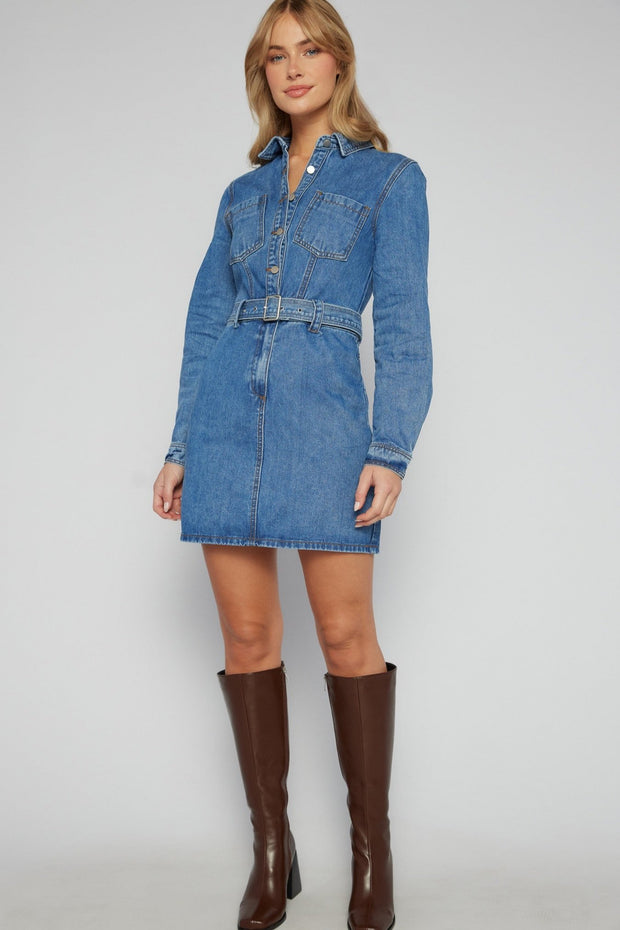 Dennay Denim Shirt Dress