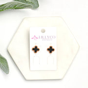 LillyCo Black Flower Earring