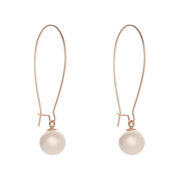 LillyCo Pearl Hoop Earring