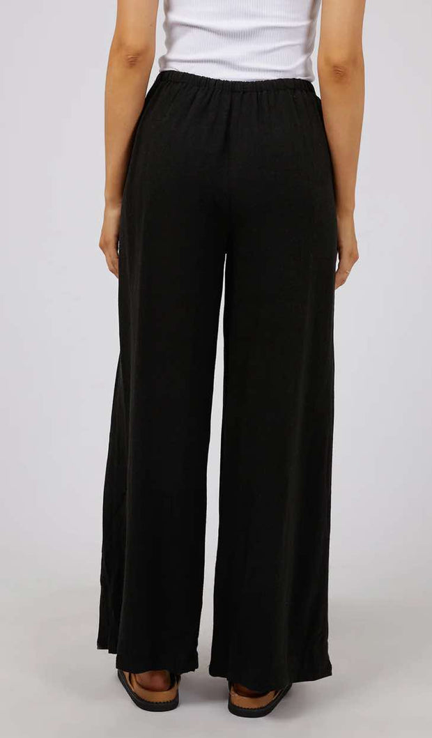 Lux Linen Black Pants