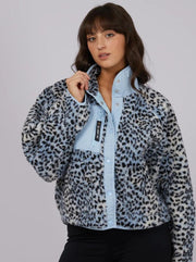 Snow Leopard Teddy Jacket