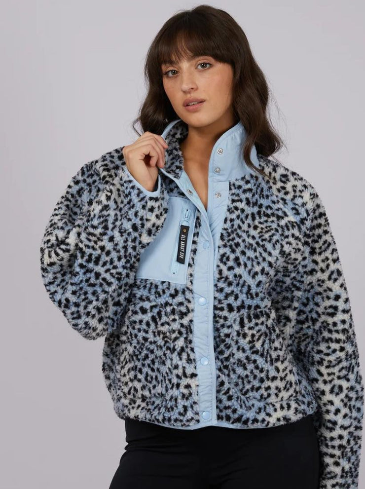 Snow Leopard Teddy Jacket