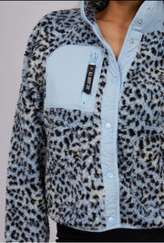 Snow Leopard Teddy Jacket