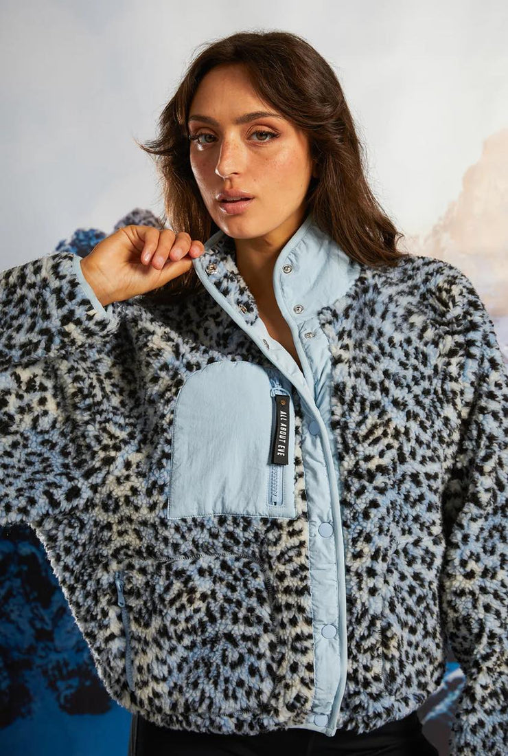 Snow Leopard Teddy Jacket