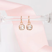 LillyCo Square Cubic Zirconia Earring