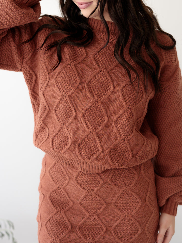 Isabella Textured Knit Set