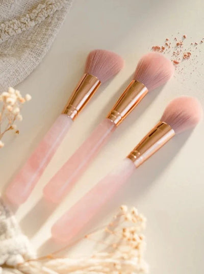 Rose Quartz Makeup Brushes
