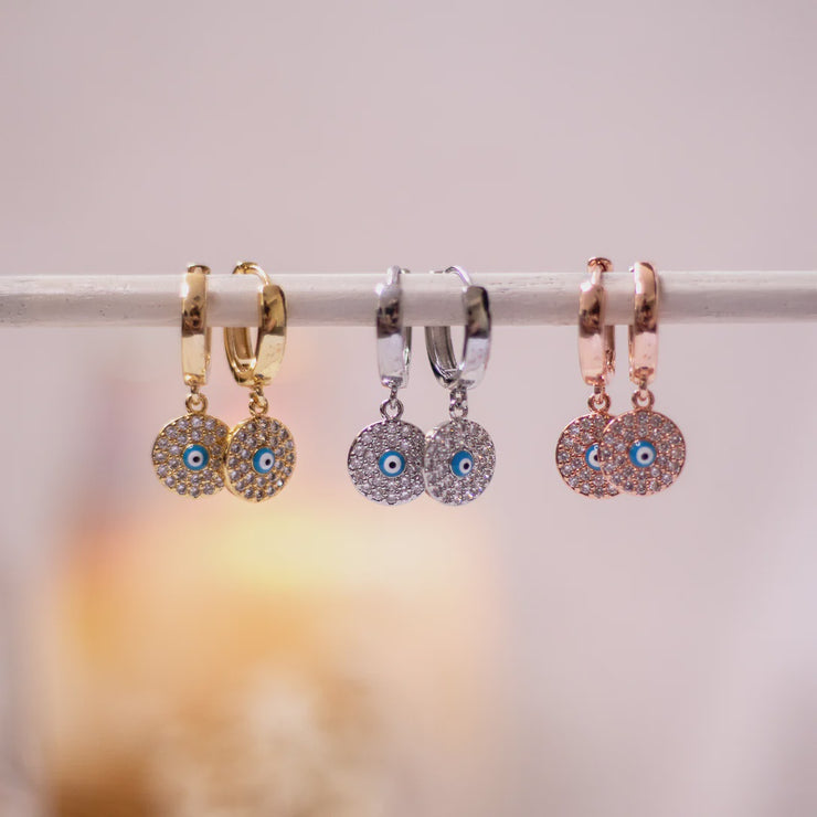 Guidance Evil Eye Huggie Earring