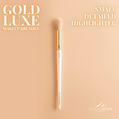 Gold Luxe Small Detailed Highlighter Brush