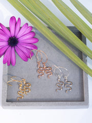 Jade Snake Luxe Hoop Earrings